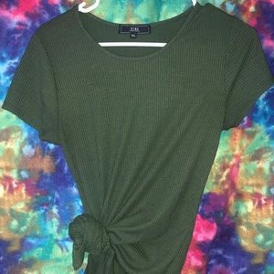 Olive green body dress